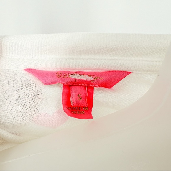 Lilly Pulitzer White Sweater with Heart Patterns - Picture 5 of 7